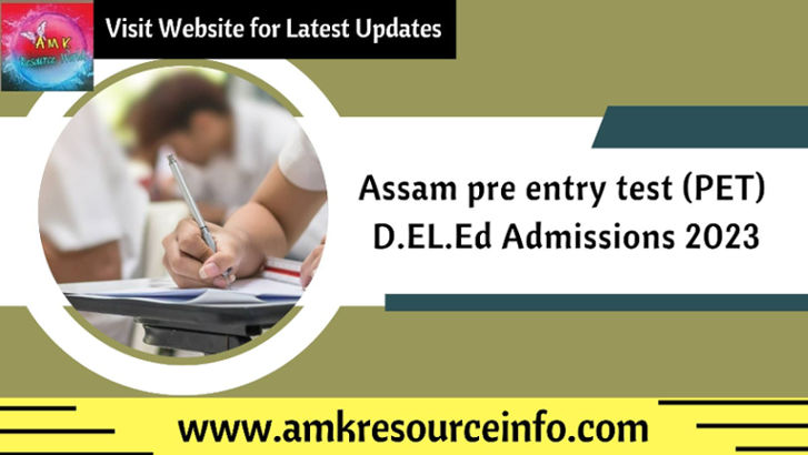 Assam pre entry test (PET) 2023
