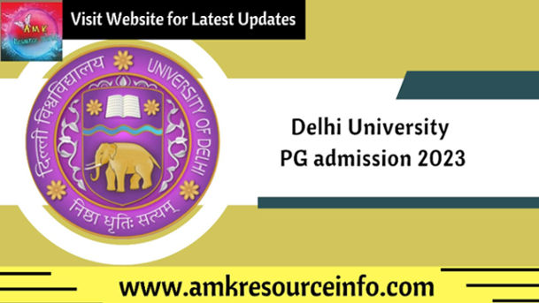 Delhi University PG admission