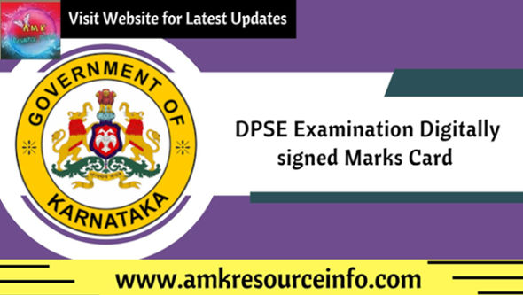 DPSE Examination Digitally signed Marks Card 2022 - 23 released