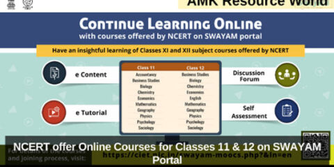 NCERT offer Online Courses for Classes 11 & 12 on SWAYAM Portal