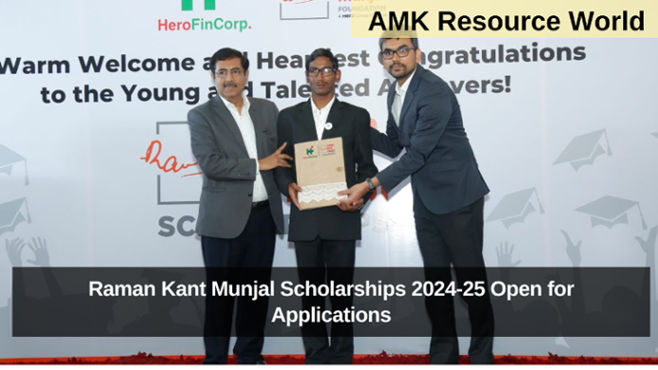 Raman Kant Munjal Scholarships 2024-25 Open for Applications