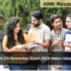 ICAI CA November Exam 2024 dates released