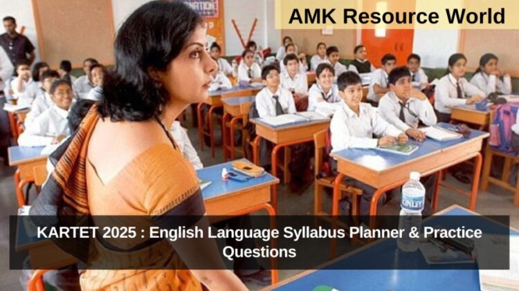 KARTET 2025 : English Language Syllabus Planner & Practice Questions