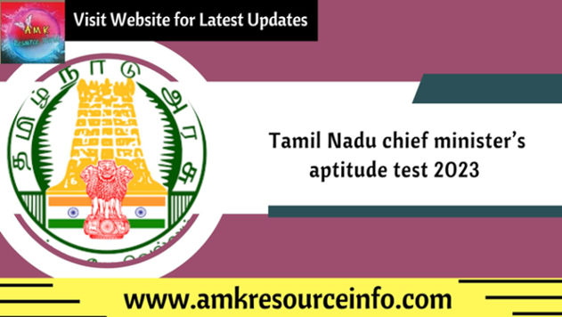 Tamil Nadu chief minister’s aptitude test 2023