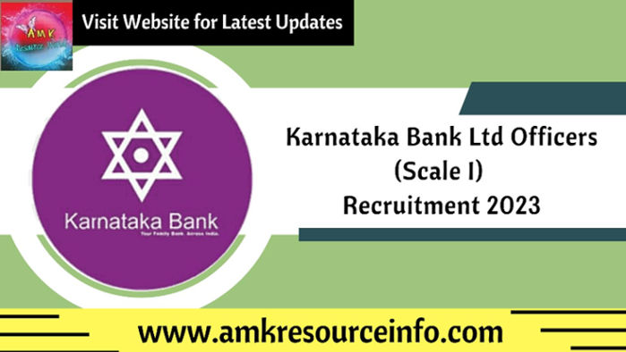 Karnataka Bank Ltd Officers (Scale I) Recruitment 2023