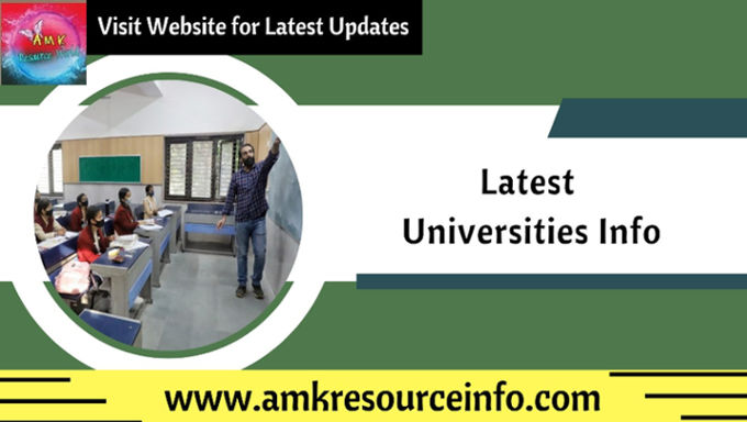 Latest Universities information