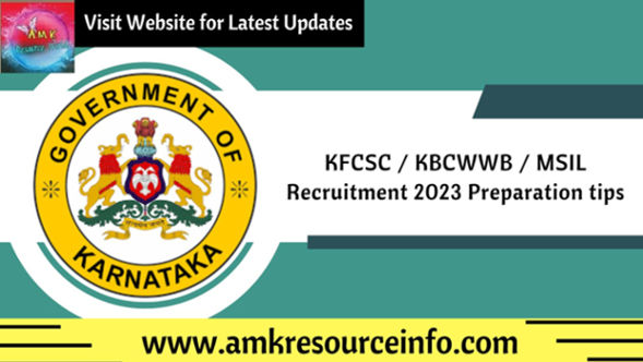 KFCSC / KBCWWB / MSIL Recruitment 2023 preparation tips