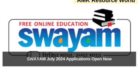 SWAYAM July 2024 Applications Open Now