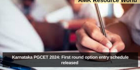 Karnataka PGCET 2024: First round option entry schedule released