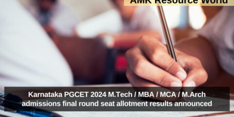 Karnataka PGCET 2024 M.Tech / MBA / MCA / M.Arch admissions final round seat allotment results announced