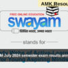 SWAYAM July 2024