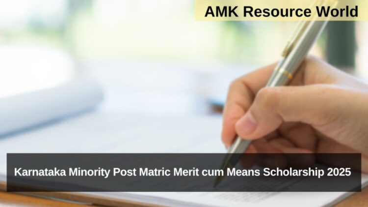 Karnataka Minority Post Matric Merit cum Means Scholarship 2025 application date extended