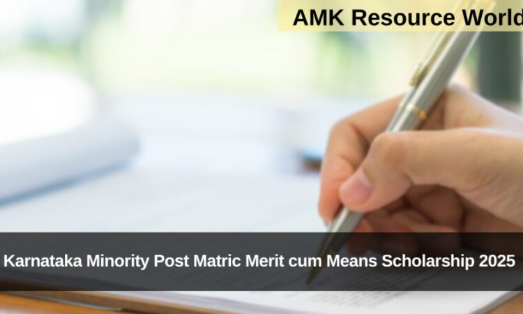 Karnataka Minority Post Matric Merit cum Means Scholarship 2025 application date extended