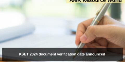 KSET 2024 document verification date announced