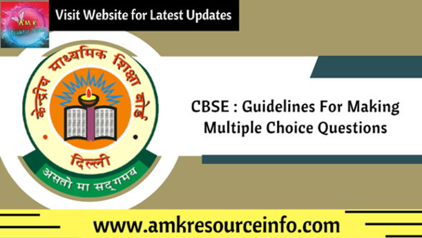 Guidelines For Making Multiple Choice Questions
