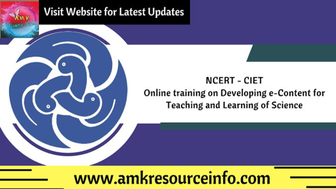 online training on Developing e-Content for Teaching and Learning of Science