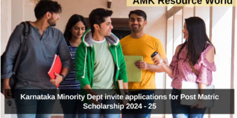 Karnataka Minority Dept invite applications for Post Matric Scholarship 2024 - 25