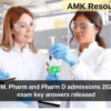 Karnataka M. Pharm and Pharm D admissions 2024