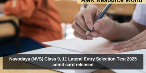 Navodaya (NVS) Class 9, 11 Lateral Entry Selection Test 2025