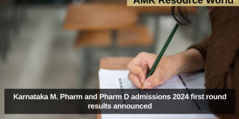 Karnataka M. Pharm and Pharm D admissions 2024 first round results announced