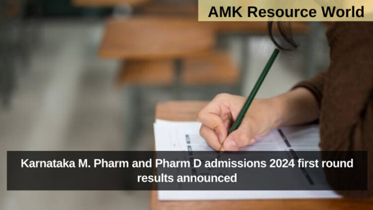 Karnataka M. Pharm and Pharm D admissions 2024 first round results announced