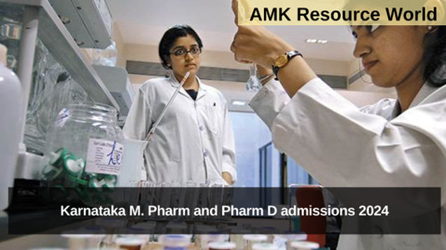 Karnataka M. Pharm and Pharm D admissions 2024