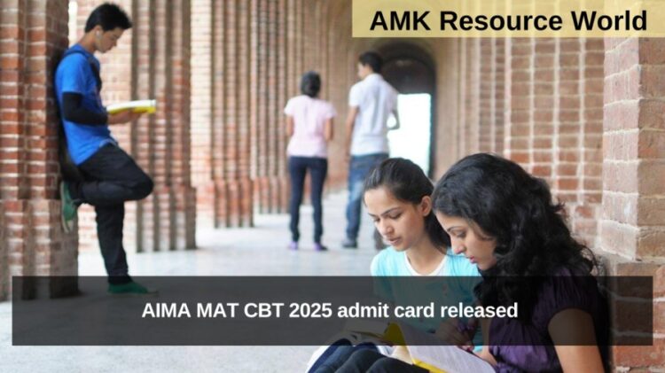 AIMA MAT CBT 2025 admit card released