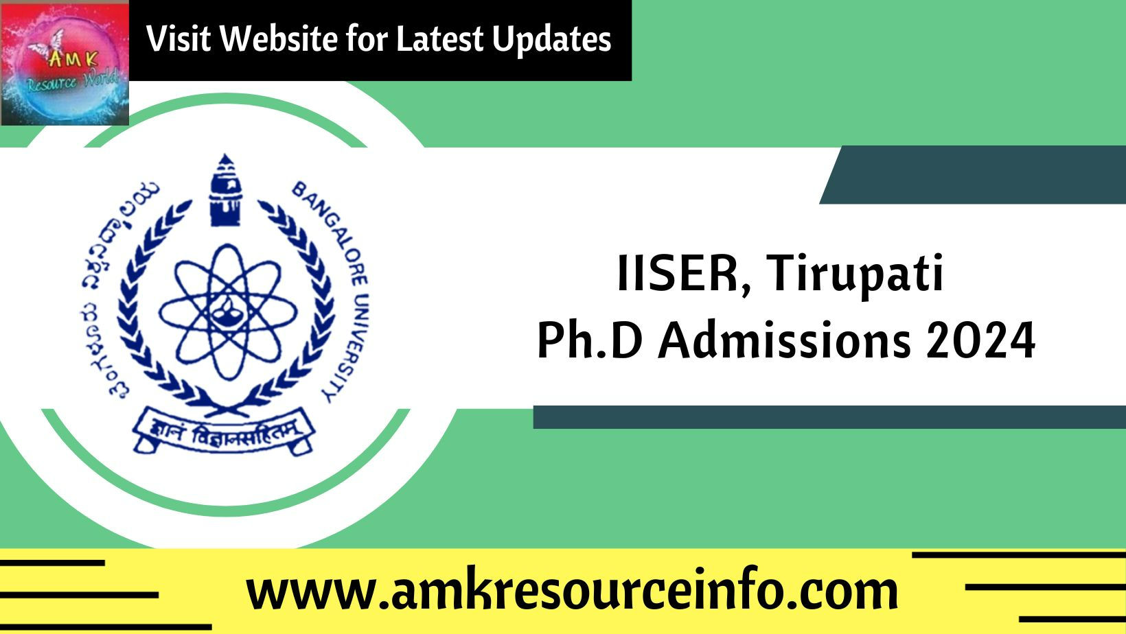 IISER, Tirupati invite applications for admission to Ph.D Programme