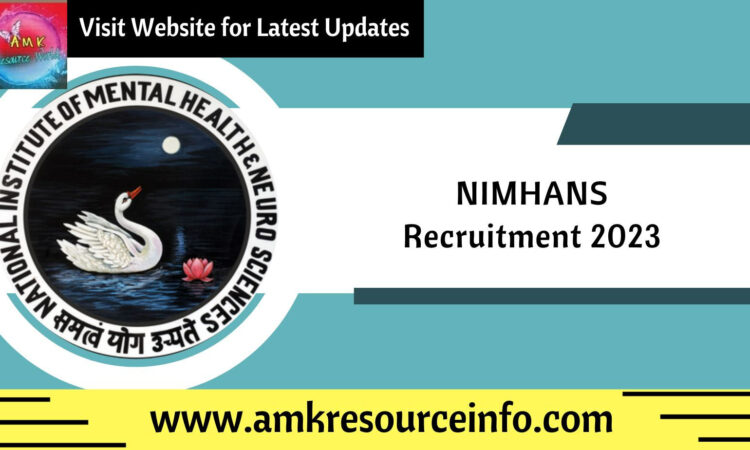 NIMHANS Nursing Officer Recruitment 2023