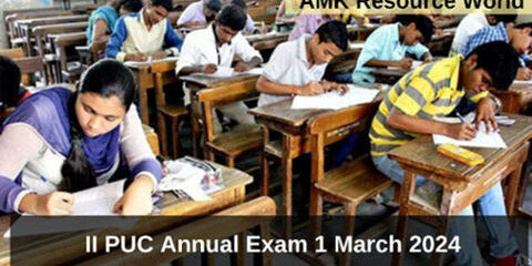 II PUC Annual Exam 1 March 2024