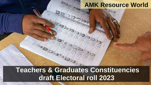 Teachers & Graduates Constituencies draft Electoral roll 2023