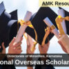 Directorate of Minorities, Karnataka National Overseas Scholarship