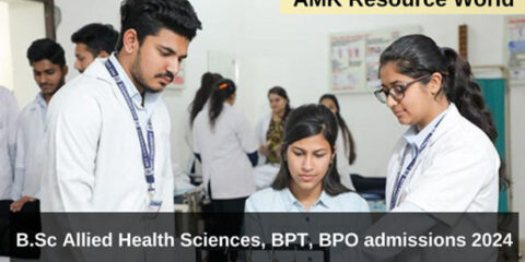 B.Sc. Allied Health Sciences, BPT, BPO admissions 2024