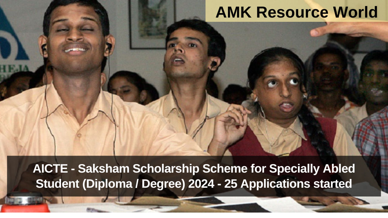 AICTE - Saksham Scholarship Scheme for Specially Abled Student (Diploma ...