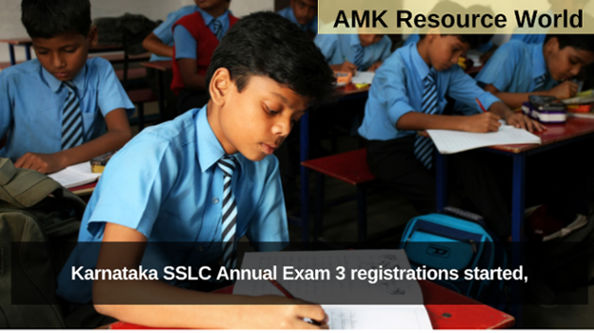 Karnataka SSLC Annual Exam 3 registrations started, Details inside