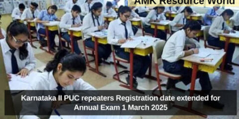 Karnataka II PUC repeaters Registration date extended for Annual Exam 1 March 2025