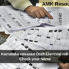 CEO, Karnataka released Draft Electoral roll 2025, Check your Name