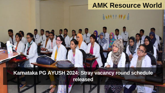 Karnataka PG AYUSH 2024: Stray vacancy round schedule released