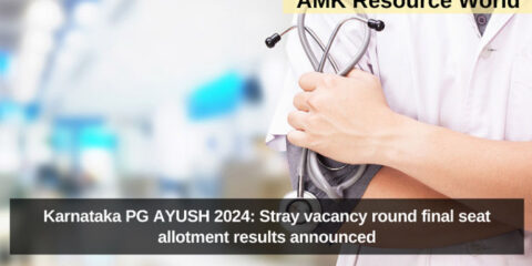 Karnataka PG AYUSH 2024: Stray vacancy round final seat allotment results announced