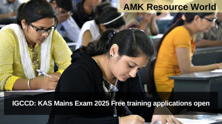 IGCCD: KAS Mains Exam 2025 Free training applications open