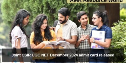 Joint CSIR UGC NET December 2024 admit card released