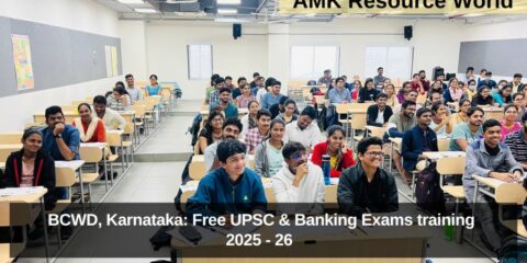 BCWD, Karnataka: Free UPSC & Banking Exams training 2025 - 26  Applications Open