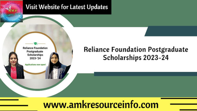 Reliance Foundation Postgraduate Scholarships 2023-24