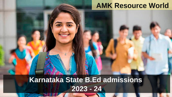 Karnataka State B.Ed admissions 2023 - 24