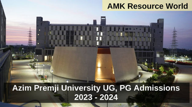 Azim Premji University UG, PG admissions 2024