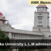 Karnataka University L.L.M admissions 2023 - 24