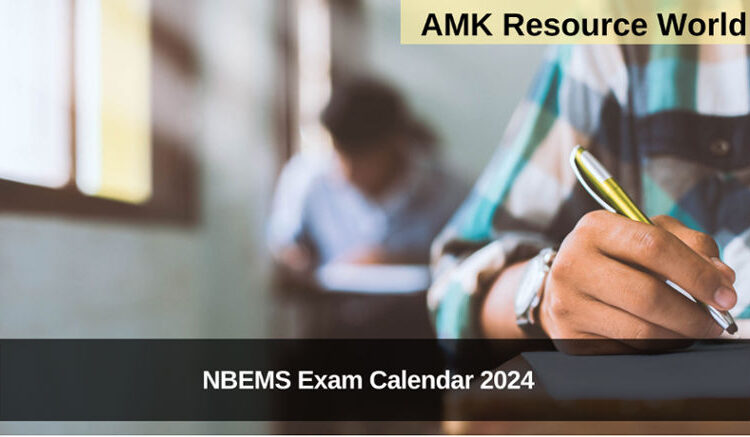 NBEMS Exam Calendar 2024