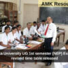 Karnataka University UG 1st semester (NEP) Exams 2025 revised time table released