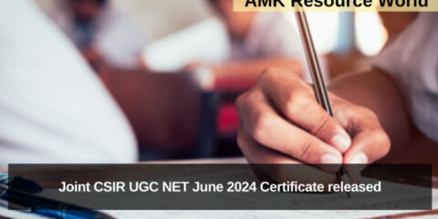 Joint CSIR UGC NET June 2024 Certificate released