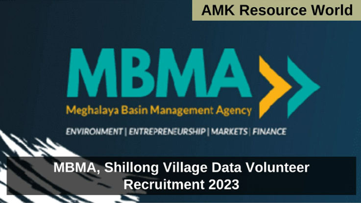 MBMA, Shillong Village Data Volunteer Recruitment 2023